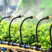 Plant Watering Cooling Spray System with Removable Sprinkler Emitters