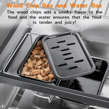 Large Vertical Electric Smoker Grill – 633 sq in | 4-Rack BBQ Smoker with Built-in Meat Probe, Wood Chip Loader &Weather-Resistant Cover – Perfect for Steak, Fish, Ribs (Black)