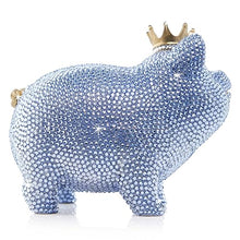 Jay Strongwater Gatsby Pavé Piggy Bank Pale Blue