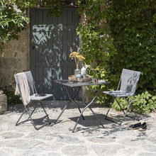 Lafuma Balcony II Galvanized Steel Folding Outdoor Patio Table, Titanium
