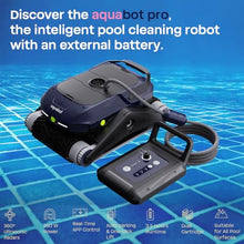 BWT AQUABOT PRO Cordless Robotic Pool Vacuum, Automatic Pool Robot Vacuum for Inground Pools, Real-Time App Steering, 4 Ultrasonic Radars, Waterline Scrubbing, 3.5-Hr Run, for Pools Up to 50ft