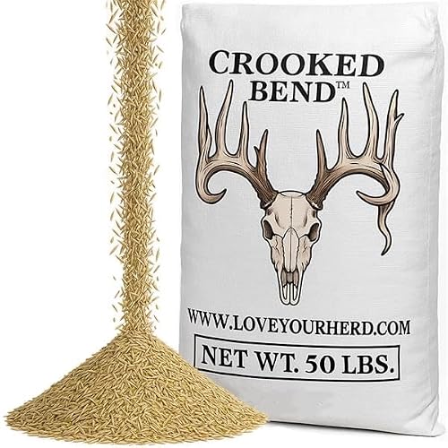 Crooked Bend Memas Moo Mix, 50LB Bulk, Farm Pasture Seed Blend for Horse, Cattle, Pig, Goat, Chicken, Duck, Sheep & Livestock, Grow Alfalfa & Perennial Grasses Fields, Graze & Cold Tolerant