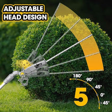Qiokoith Cordless Hedge Trimmer, Electric with Extension Pole, 410mm Dual Blade, 16mm Cutting Capacity, Adjustable Design for Efficient Trimming