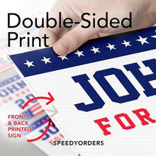 100QTY Custom Yard Signs With Stakes, Double Sided, Personalized Printed, Full Color Lawn Signs, Design Your Own Outdoor, Size 16x24