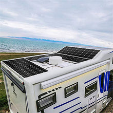 AUECOOR 800 Watt (8 x 100 Watt) Monocrystalline Solar Panel Kit with 3000W Power Inverter (Peak 6000W) for RV, Boat, Off-Grid 12/24 Volt Battery Systems