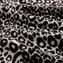 Spollowe 4-Pc Khaki Leopard Chenille Loveseat, Easy Assembly w/ 2 Ottomans