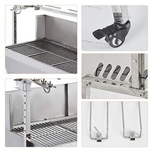 JYXYXSCP Barbecue Grill, Barbecue Grill Kit, Stainless Steel Outdoor Automatic Barbecue Grill, Large Barbecue Grill/Grill Fork