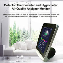 Digital Multifunctional CO2 PM2.5 PM1.0 PM10 HCHO TVOC Detector Thermometer Hygrometer Air Quality Analyzer Monitor