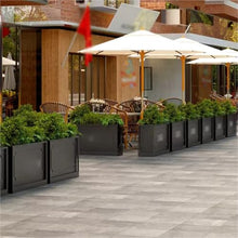 YUHUAWF Garden Bench Planter Box Landscape Flower Bed Planting Trough Planter Box with Bench