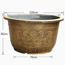 Pots for Plants Decorative Resin Garden Planter, Flower Pots with Drainage, Planters Gardening Flower Pot Home Office Garden Plant Container Decoration Flower Pot (Size : 120cm)