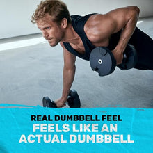Bells of Steel Adjustable Dumbbells Set NUOBELL - Machined Steel Plates, Knurled Handle, Black 5-80 lb