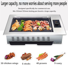 DFTWJMA Dual-Purpose Electric Grill for Home and Commercial Use,Korean-Style Smokeless BBQ Grill,High-Power Energy-Saving Design