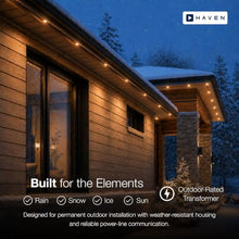 Haven Lighting X Series Genesis Roofline Kit - Permanent Outdoor House Lights - Smart App Control - HOA Friendly - Premium Plug and Play Under Roof Installation - Non-Track White, 180ft