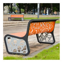 LUYOUBOZHU Patio Benches Stainless Steel Outdoor Chair - Park Bench with Backrest, Durable Garden Seat(180cm)