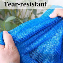 Heavy Duty 80% Sun Shade Cloth - Blue Sunshade Netting with Grommets for Garden, Pergola, Greenhouse - Outdoor Sunblock Mesh Tarp (5x10ft, 15x60ft, 20x20ft, 30x35ft, 45x55ft, 25x50ft)