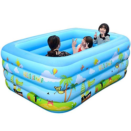 Rsmmpqa Air Pool Balcony Inflatable Swimming Pool Adult Small Indoor Pool Super Large Outdoor Thickened Pool Backyard Water Party (Size : A)