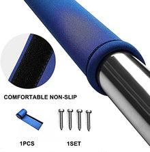 MSHOSAC Pool Handrail,Sturdy Rustproof Pool Handrail - 1.5mm Thick Swimming Pool Stair Grab Rail with Grip Cover for Safety & Support - Durable Silver Hand Grab Rail