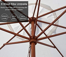 3WWWQMAA8 Purple Striped Umbrella,Large Garden Parasol/Outdoor Protective Market Table Umbrella,2.7m/9FT Patio Umbrella Canopy Easy to Close