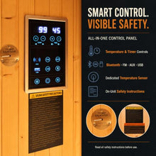 AURGOD Outdoor Wood Sauna 2-3 Person, Canadian Spruce, 6KW Harvia Heater