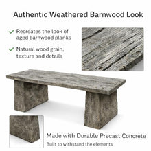 Walttools Concrete Bench Mold – 4 ft Barnwood Plank Precast Casting Form – Heavy-Duty Polyurethane Outdoor Concrete Mold for DIY & Professional Hardscape Projects