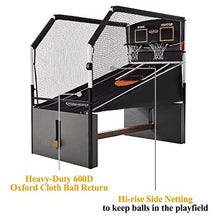 Barrington Billiards Urban Arcade Basketball Game with Electronic Scoring Black/White/Orange/Cement/Woodgrain