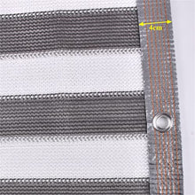 Stripe Sunshade Net Outdoor Awning Balcony Succulent Plant Shelter Shading Swimming Pool Sails (Color : As Shown Size : One Size)