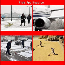 UILMLIO Efficient with Wheels Wheeled Snow Pusher Shovel Adjustable Efficient Rolling Snow Plow Shovels for Car Driveway Camping and Outdoor Emergency Snow Removal