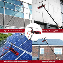 DHXIAMZ Extendable Solar Panel Cleaning Brush with Telescopic Pole35CM Head 3.6M LengthWater Powered Window Cleaner for RVs Trucks Boats Patios s