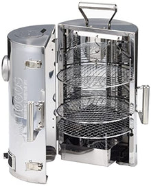 LOGOS Smoker, Forest Smoke Tower, Smoker, Cylindrical Type, 180° Opening/Closing Type, No Heat Source Required, Camping
