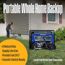 Westinghouse 13500 Peak Watt Tri-Fuel Home Backup Portable Generator, Remote Electric Start, Transfer Switch Ready, Gas, Propane, and Natural Gas Powered