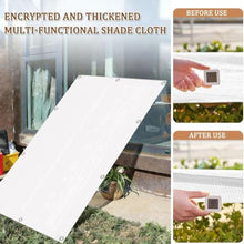 Sun Shade Sail Waterproof Rectangle 14x30FT White Waterproof Sun Shade Sail Rectangle,Permeable Sunshade Outdoor,with Grommet UV Block Fabric Patio Canopy for Lawn Patio Backyard