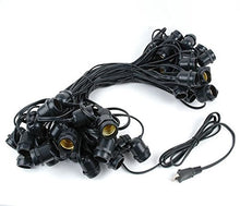 100 Foot S14 LED Edison Outdoor String Lights, Cafe Market Light Set