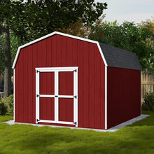 Little Cottage Co. 12x14 Value Gambrel Barn with 6 ft. Sidewalls, Outdoor Wood Storage Shed Do-It-Yourself Precut Kit