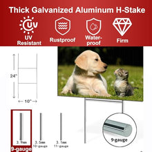 24"X18"Pack of 100, Custom Yard Signs | Double Sided,4mm Weatherproof Corrugated Plastic, with Metal "H" Stake,Outdoor Customizable Sign Cutout, Made in USA