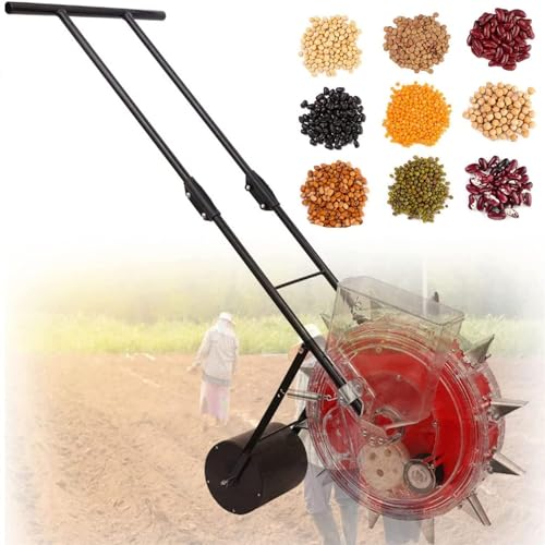 Lawn & Garden Spreaders,Precise Seeding Machine,Garden Seed Planter Spreader,Handheld Seeding Machine,Roller Corn Seeder,Fertiliser Spreader,Planting Depth 3.5-7.8 cm,7holes