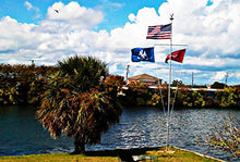 Telepole Manufacturing Inc 25’ Superior Nautical Flag Pole Telescoping Aluminum Silver