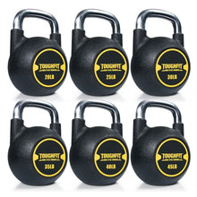 ToughFit 195LBS PU Coated Kettlebell Set - Rust-proof Handles & Flat Bottoms