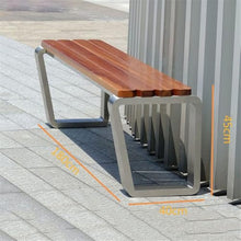 YUHUAWF Park Patio Seat Stainless Steel Irregular Outdoor Bench Park Square Courtyard Outdoor Furniture Seating(Large)