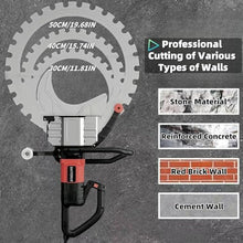 GAYAYAS 8800 W Ring Saw, Concrete Wall Grooving Saw, Electric Concrete Saw, Intelligent Water Supply with Connecting Water Pump, for Granite, Concrete,CutDpth30cm