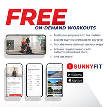 Sunny Health & Fitness Premium Indoor Cycling Smart Stationary Bike Grey