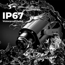 FinOti 90w,Custom GOBO Projector Light Custom Logo Lights Outdoor LED Rotating Customize Logo Spotlight Personalized Wall Outdoor Waterproof IP67 Image for Commercial Shop Entrance Floor