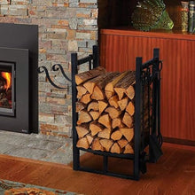 Heavy Duty Firewood Rack with Kindling Holder, Metal Log Storage Stand for Fireplace, Patio, Deck, Wood Stove, Easy Assembly