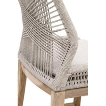 Home Square 30" Fabric Outdoor Barstool Set of 3 Gray
