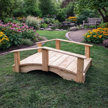Keystone Amish Co. Cedar Japanese Garden Bridge, 3' x 4', Walnut Stain