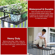 Plant Stand Balcony Railing Planters Hanging Rack, Patio Rail Shelf Flower Pot Holder, Rectangle Succulent Plant Container Accessories for Patio Porch Garden (Size : 150cm x 25cm (59" x 10"))