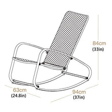 Renovation House Chairs Lounge Chair Rocking Chair Single Lounge Chair Sun Lounger Suitable for Home Bedroom Balcony Garden Durable (Color : Yellow)