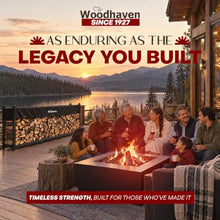 Woodhaven 12-ft Raised Firewood Rack Black w/Cover, 3/4 Cord|Made in USA