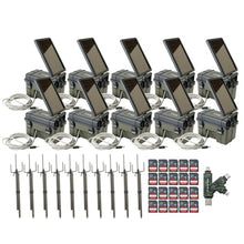 Stealth Cam HME Trail Camera 12V Solar Power Bundle with Mount Stick, Memory Cards & Card Reader
