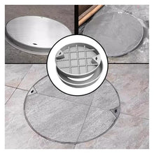 GJZDPMY Stainless Steel Drain Cover & e - Invisible 15.7" (D40cm) Pit Cover for Ga, Courard, Driveway & Parking - Weather-Resistant &