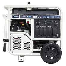 Pulsar PG15KVTWB 15,000W Dual Fuel Portable Generator, Gas or Propane, 713cc V-Twin Engine, Electric Start, 120V/240V, 50A Outlet